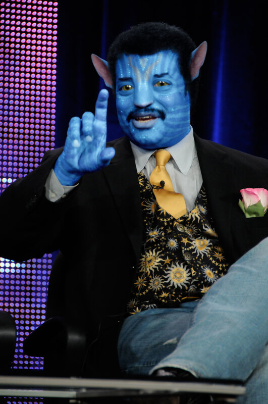 man in avatar costume