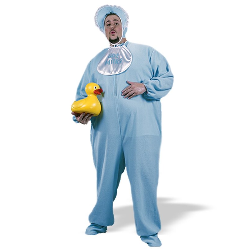 man in baby costume