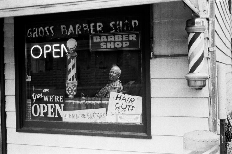 Man in Barber Shop — Black