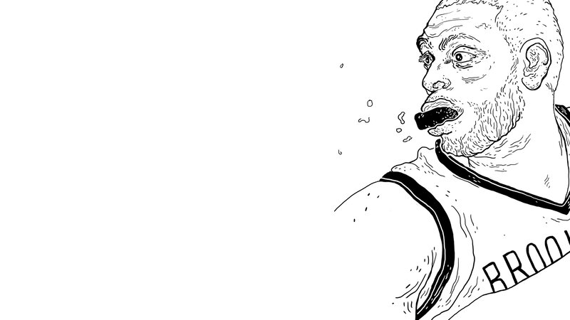 Man in Basketball Jersey — Black