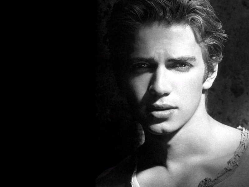 Man in Black and White — Dramatic, Photograph, Shirtless