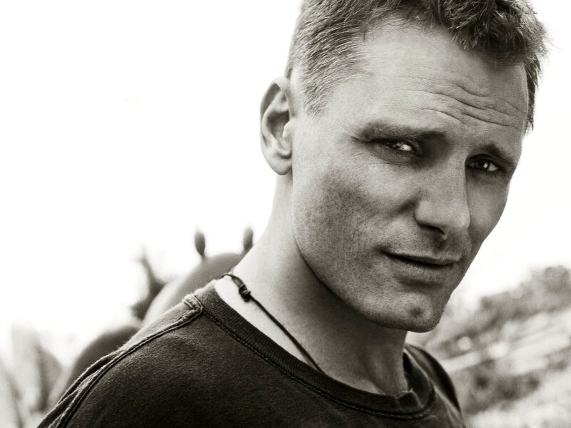 man in black and white portrait