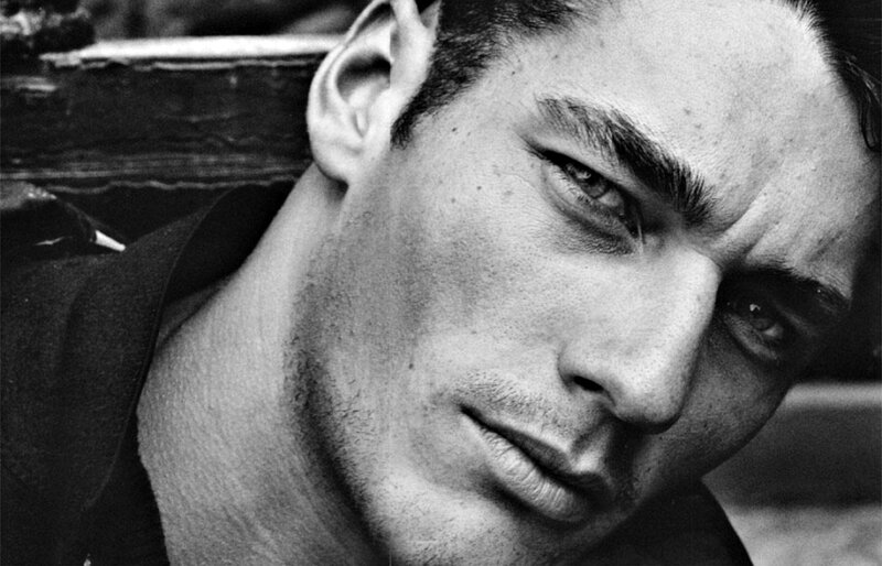 Man in Black and White — Serious, Photograph