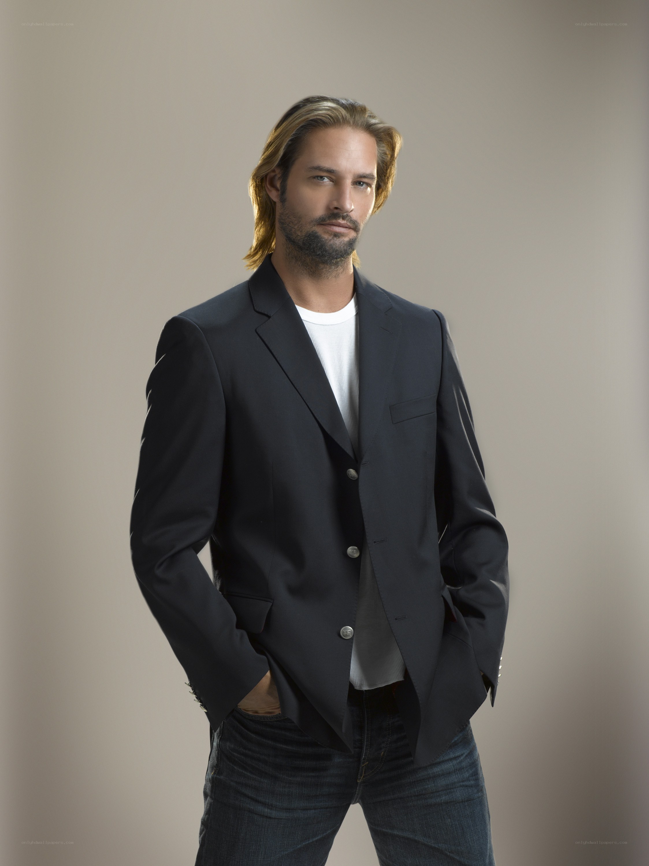 man in black blazer