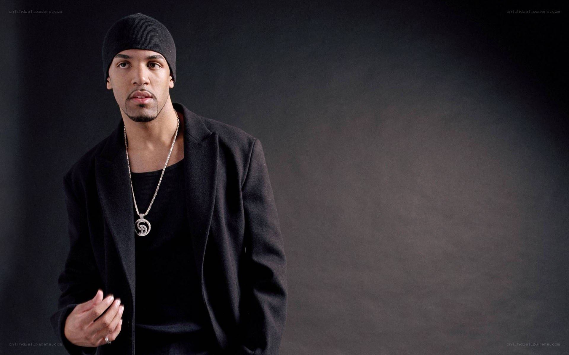 man in black clothing