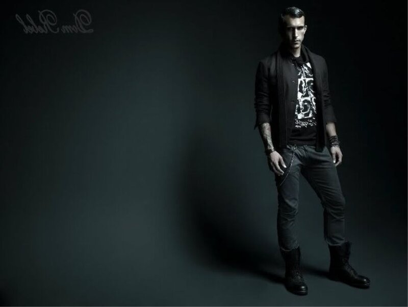 Man in Black Clothing — Dramatic, Photograph