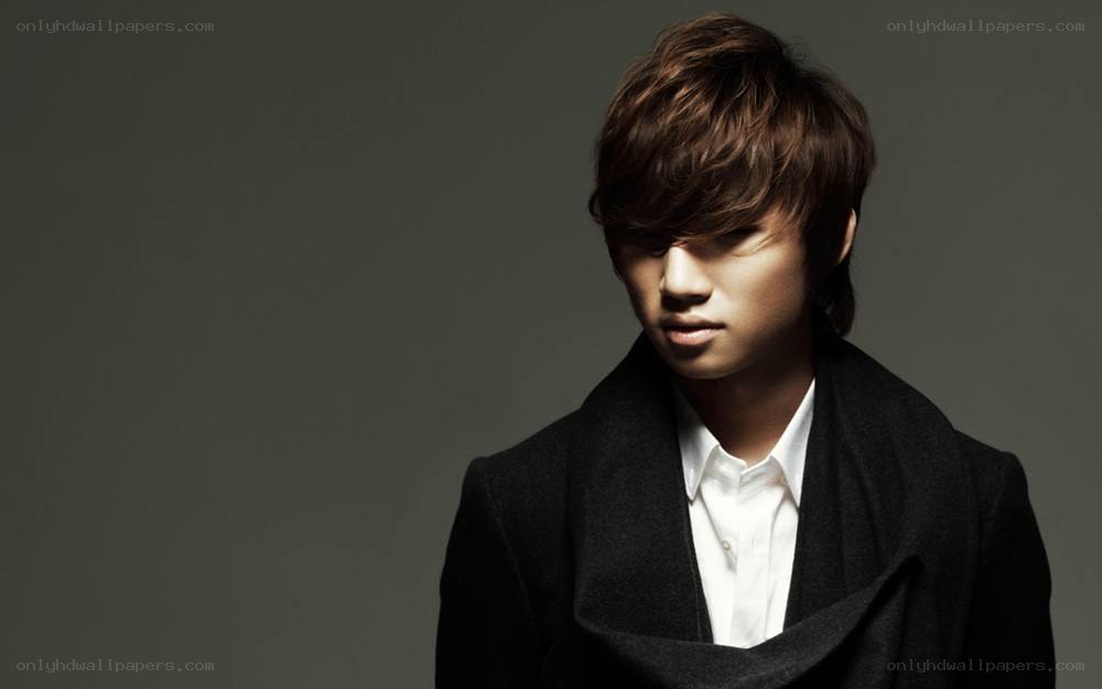 man in black coat