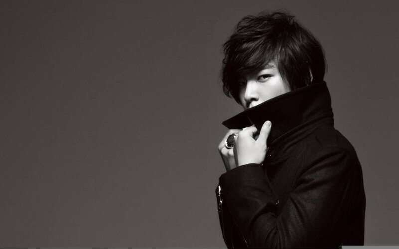 man in black coat