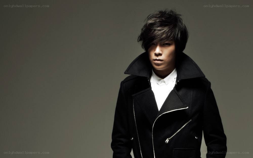 man in black coat