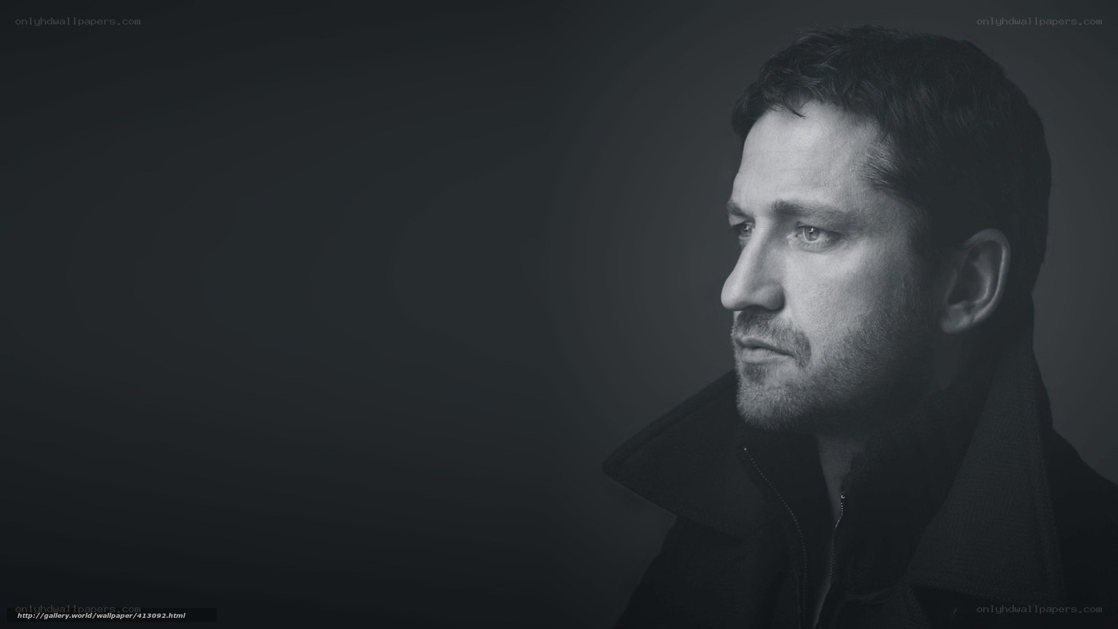 man in black coat
