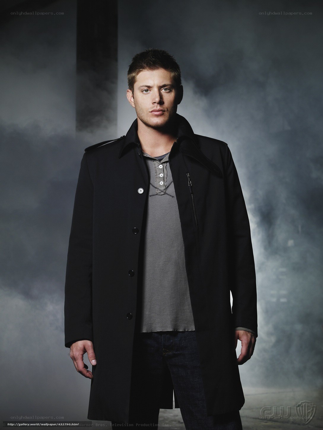 man in black coat