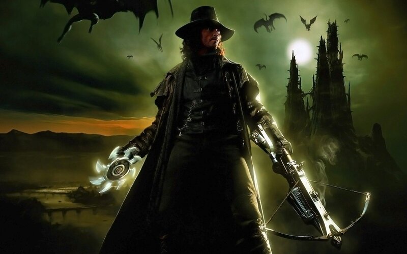 Man in Black Coat — Dramatic, Night, Digital Art, Crossbow