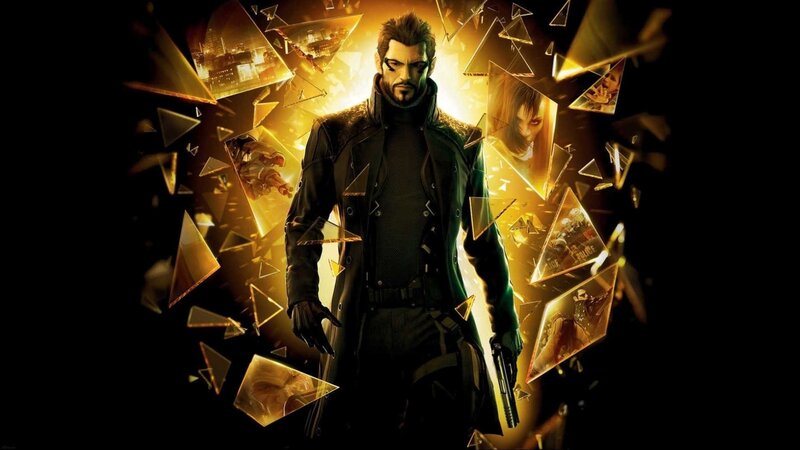 Man in Black Coat — Dramatic, Night, Digital Art, Shattered Glass, Cityscape, Gun, Gold