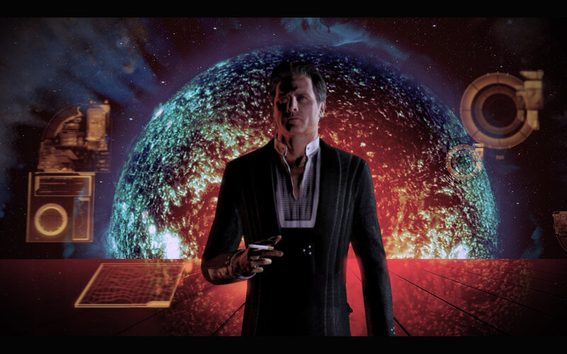 Man in Black Coat — Dramatic, Night, Digital Art