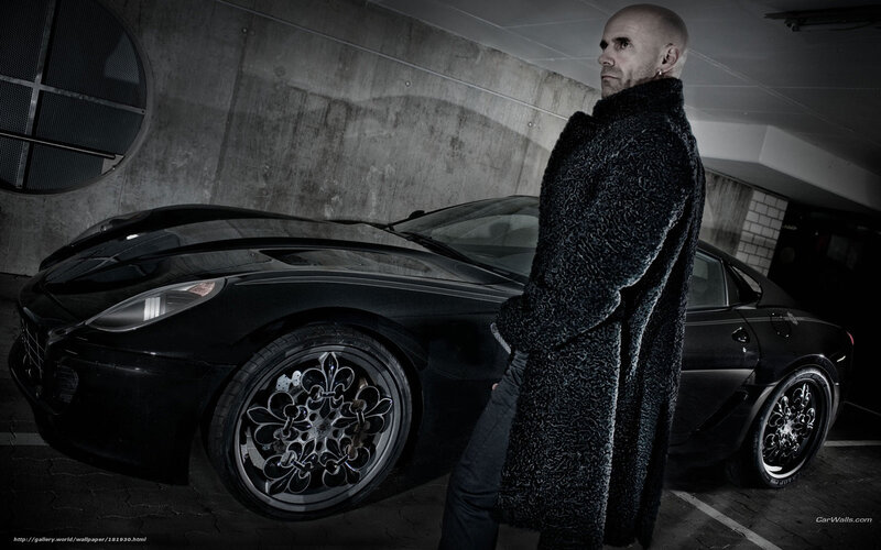 Man in Black Coat — Dramatic, Night, Photograph, Car