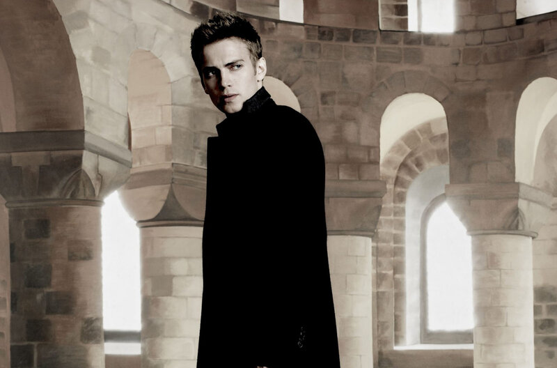 Man in Black Coat — Dramatic, Photograph, Stone Arches, Columns