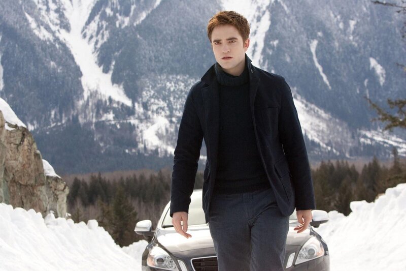 Man in Black Coat — Dramatic, Winter