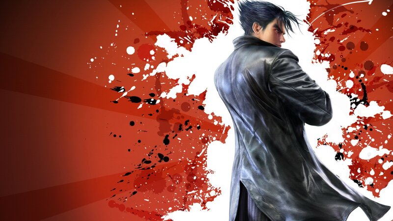 Man in Black Coat — Red, Dramatic, Digital Art, Splatter