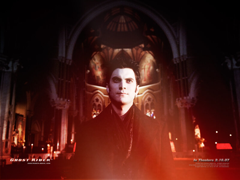 Man in Black Coat — Red, Dramatic, Night