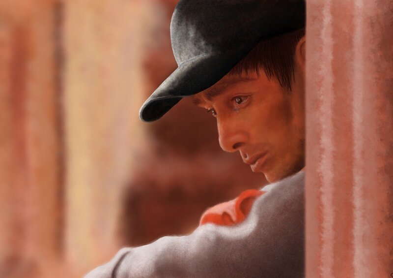 Man in Black Hat — Brown