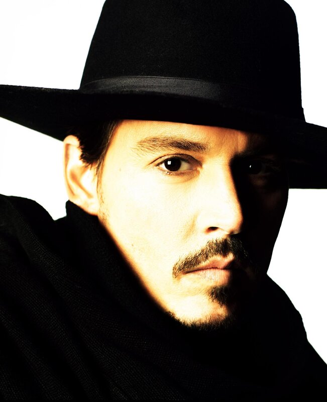 man in black hat portrait