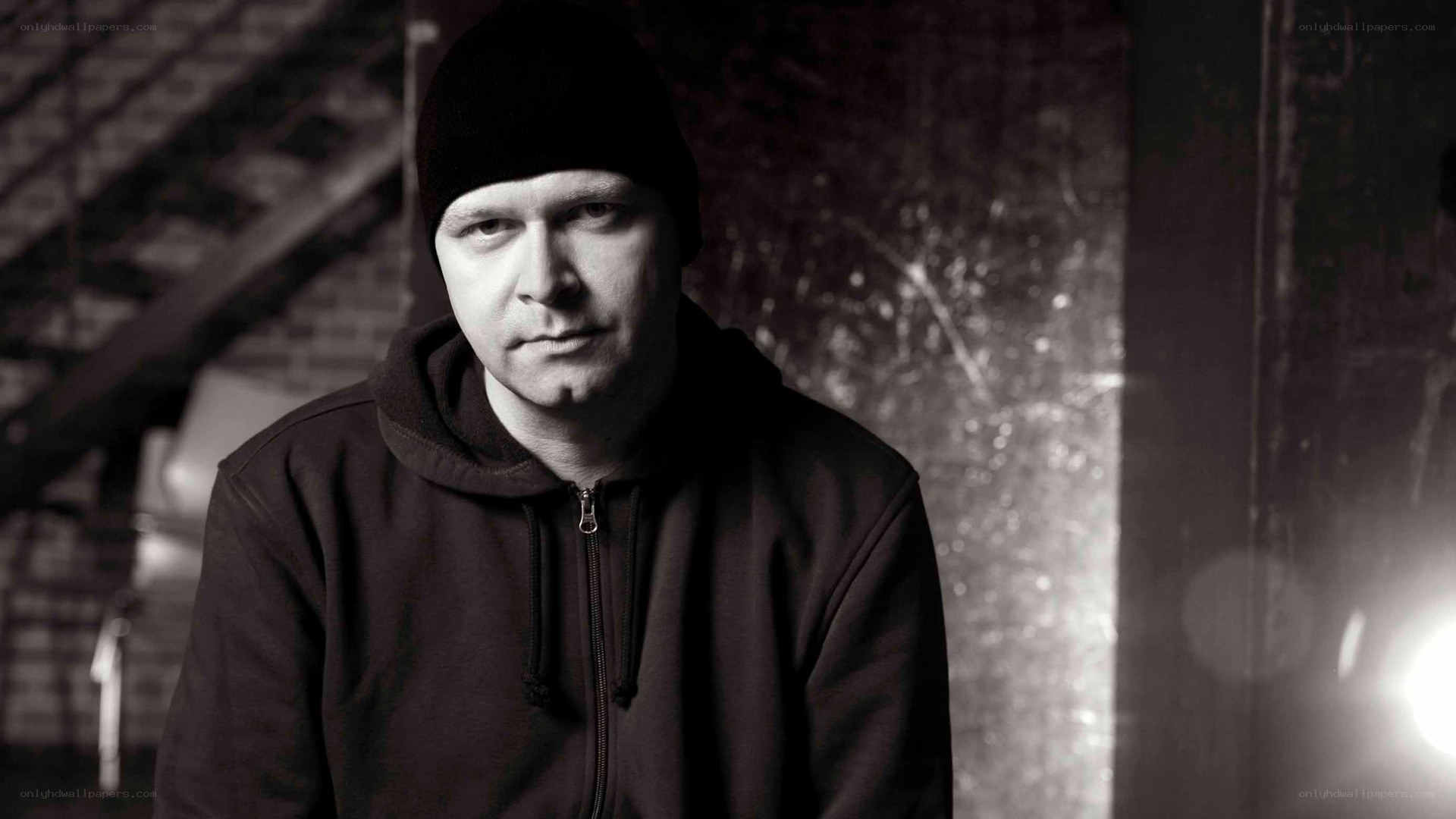 man in black hoodie