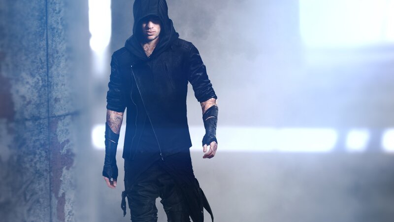 Man in Black Hoodie — Dark, Dramatic
