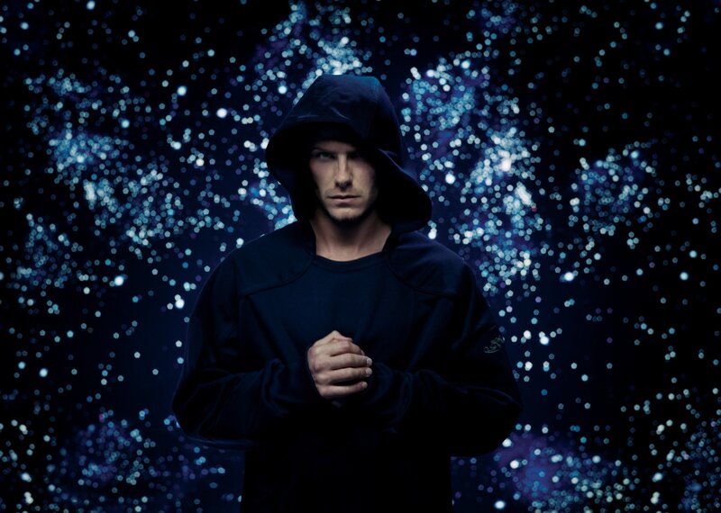 Man in Black Hoodie — Dramatic, Night, Photograph