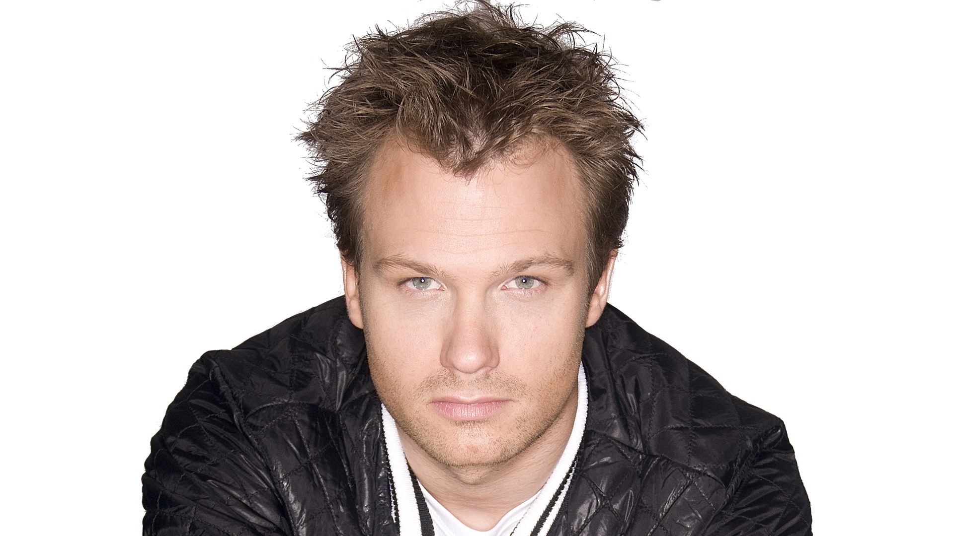 man in black jacket