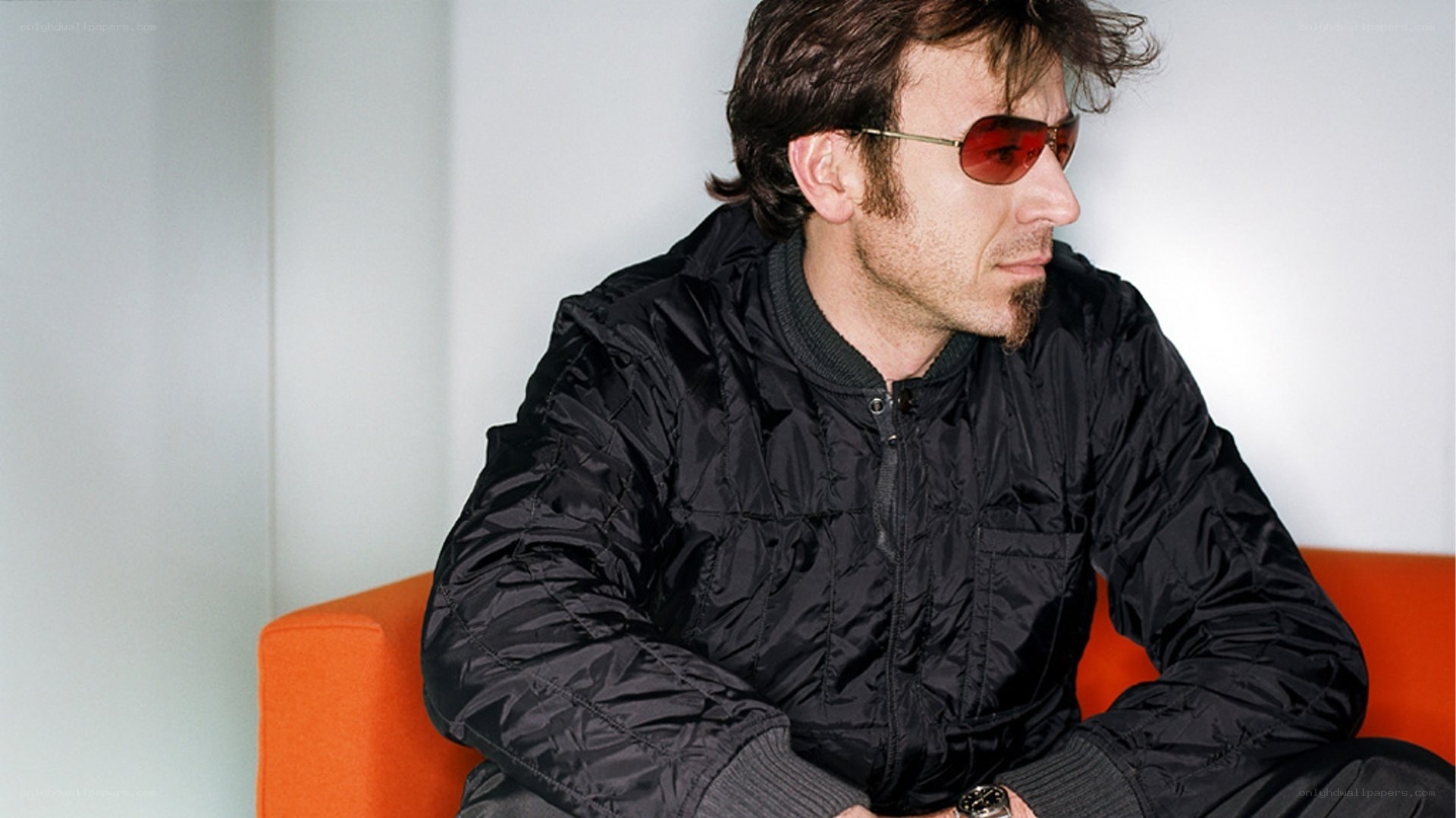 man in black jacket and sunglasses