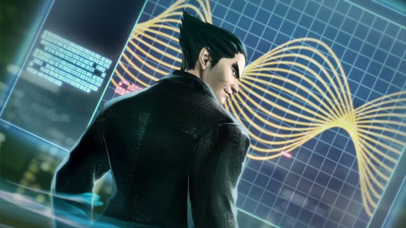 Man in Black Jacket — Dramatic, Night, 3d Render, Holographic Display