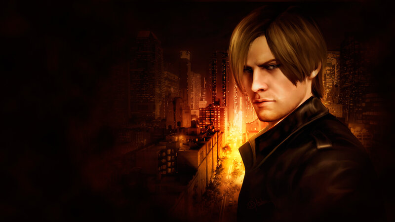 Man in Black Jacket — Dramatic, Night, Digital Art, City Skyline
