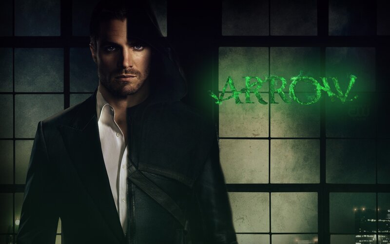 Man in Black Jacket — Dramatic, Night, Photograph, Green Text