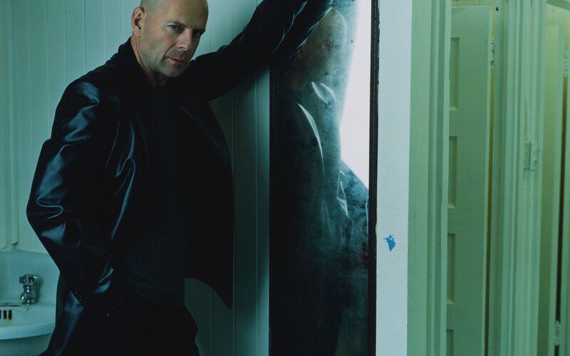 Man in Black Jacket — Dramatic, Photograph, Bathroom