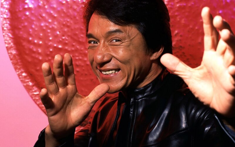 Man in Black Jacket — Red, Playful