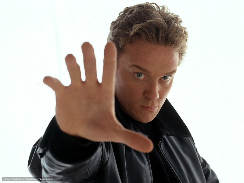 man in black leather jacket