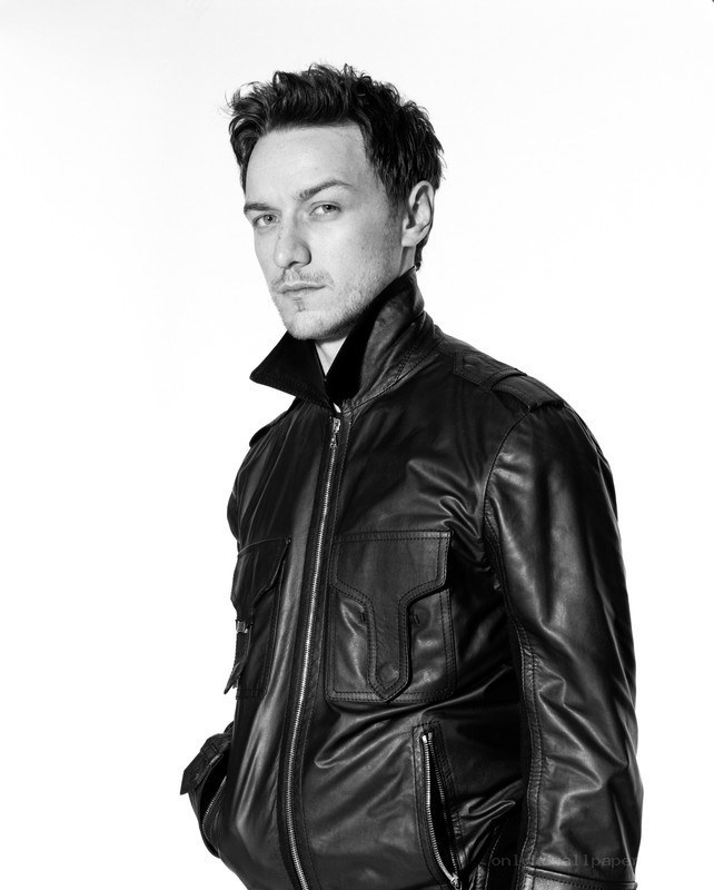 man in black leather jacket