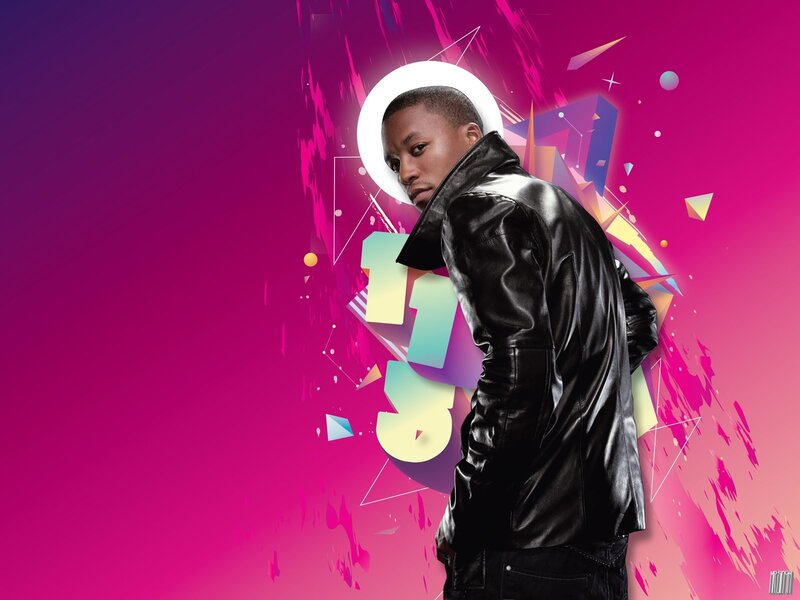 man in black leather jacket
