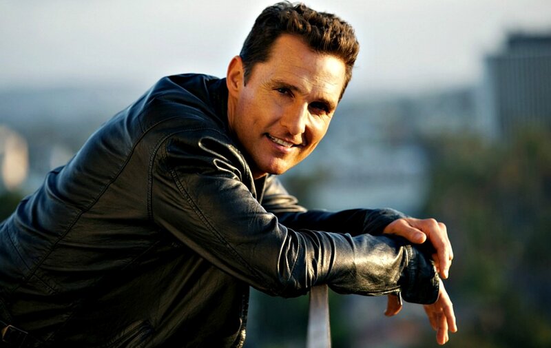 Man in Black Leather Jacket — Confident, Afternoon