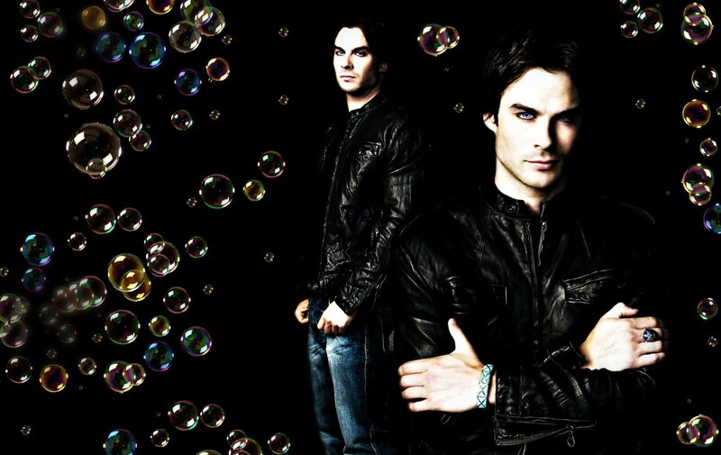 Man in Black Leather Jacket — Dramatic, Photograph, Bubbles