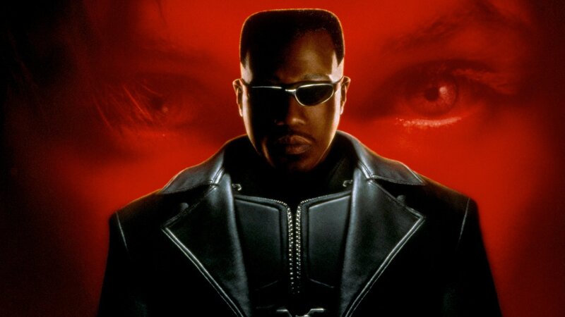 Man in Black Leather Jacket — Dramatic, Photograph, Sunglasses, Red Background