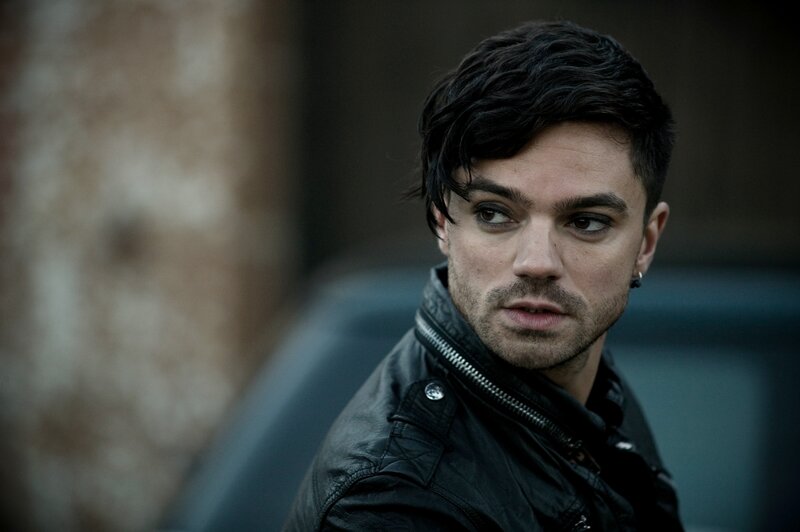 Man in Black Leather Jacket — Serious, Photograph, Leather Jacket, Earring