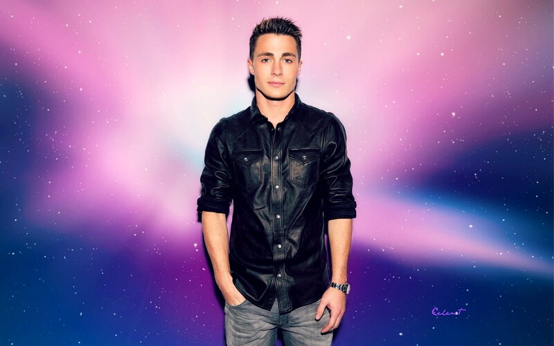 Man in Black Leather Shirt