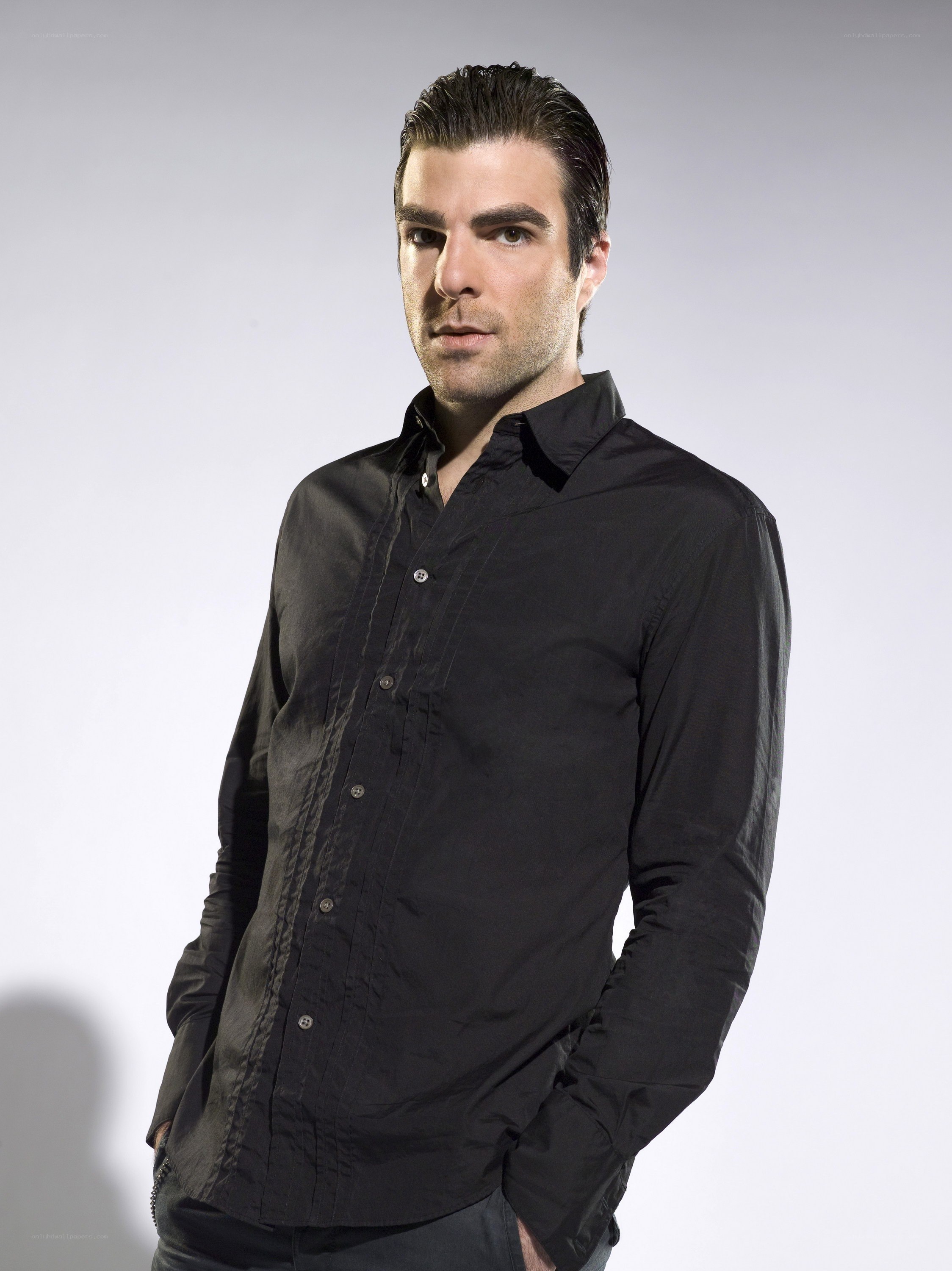 man in black shirt