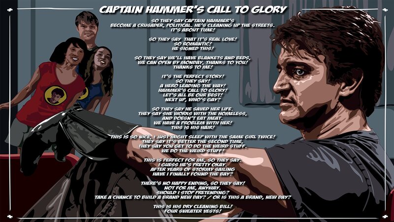 Man in Black Shirt — Dramatic, Comic