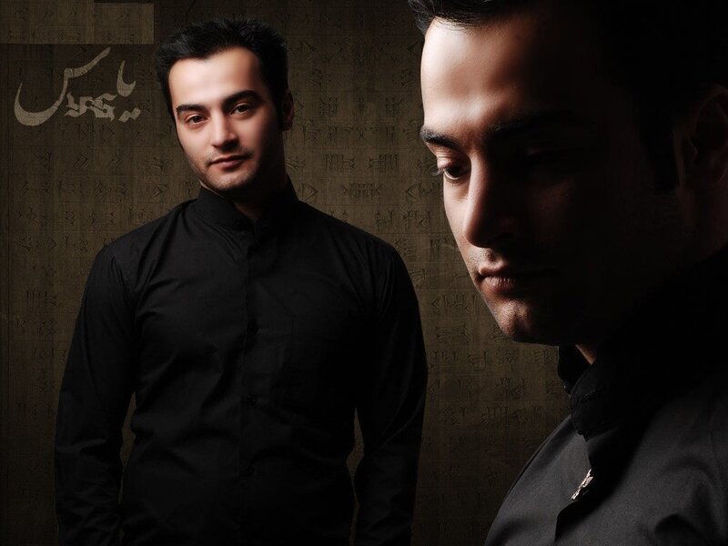 Man in Black Shirt — Dramatic, Photograph, Wall, Text