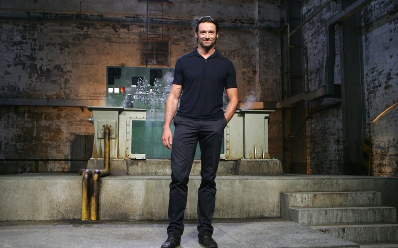 Man in Black Shirt — Neutral, Photograph, Industrial Room