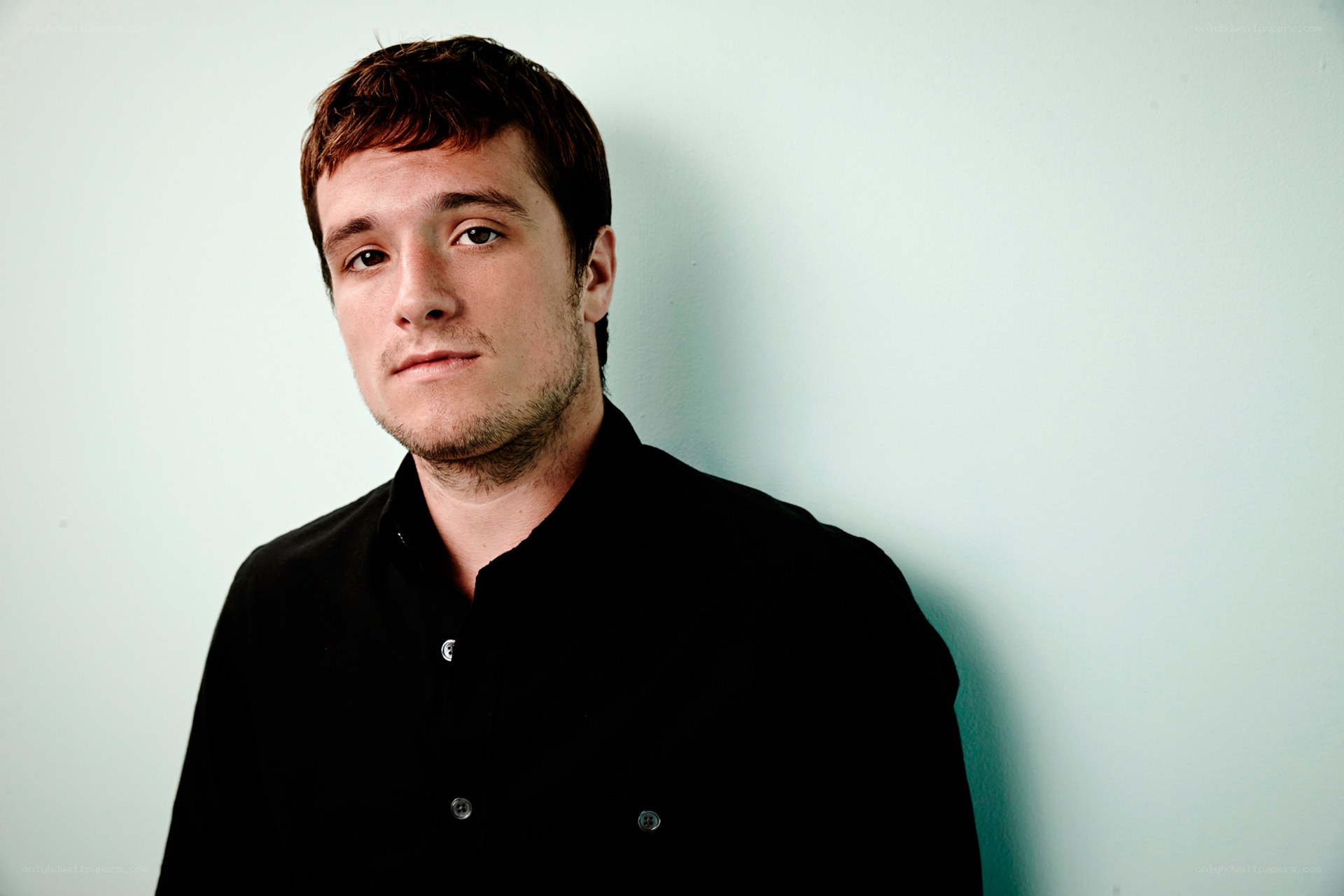 man in black shirt portrait