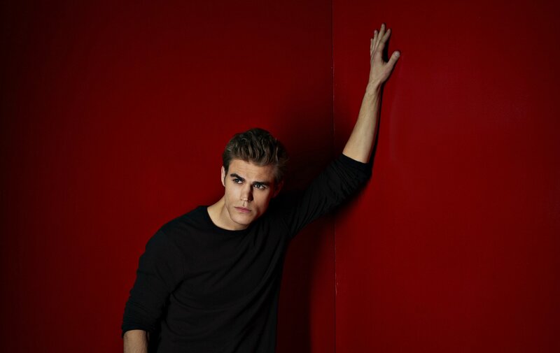 Man in Black Shirt — Red, Dramatic