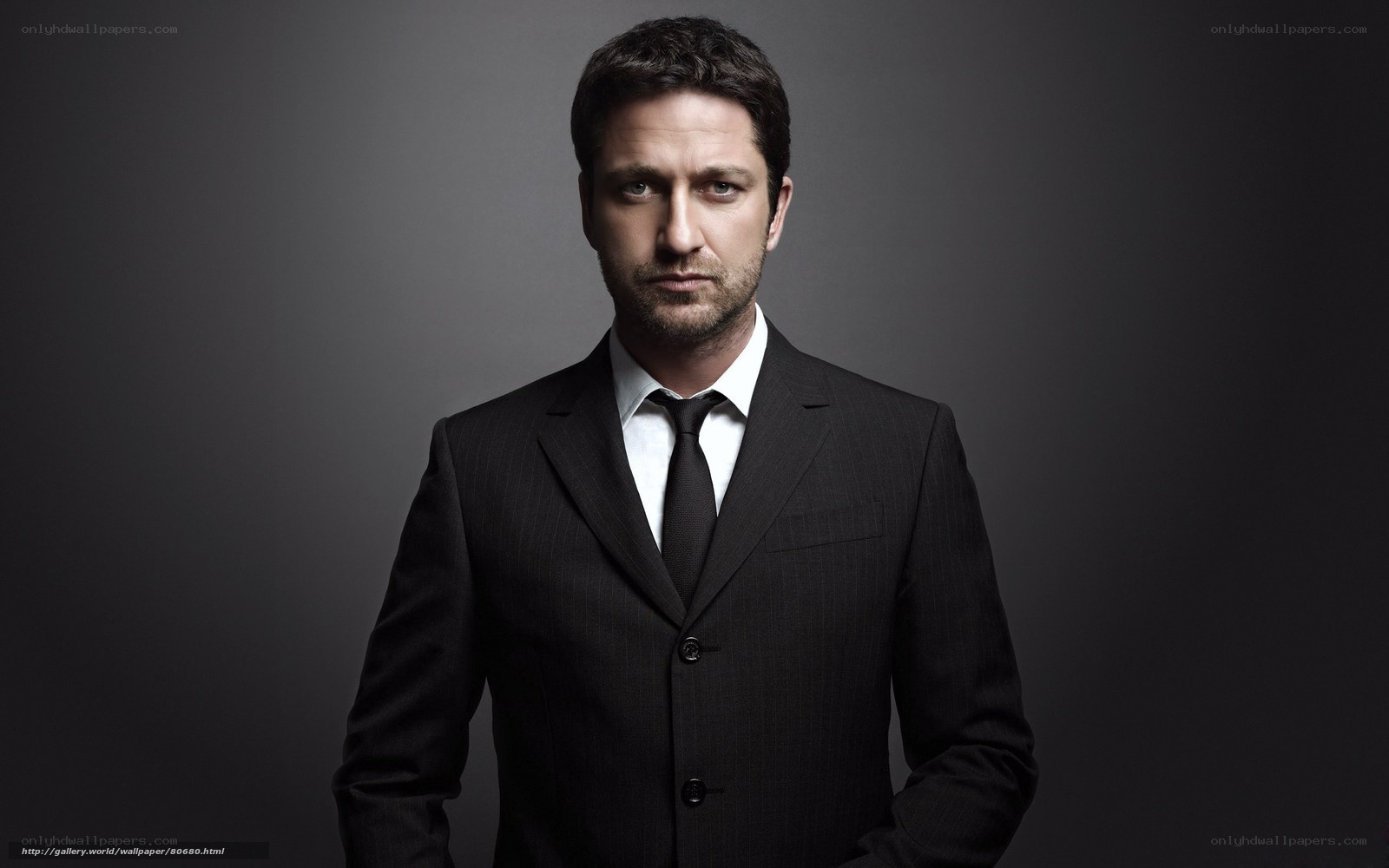 man in black suit
